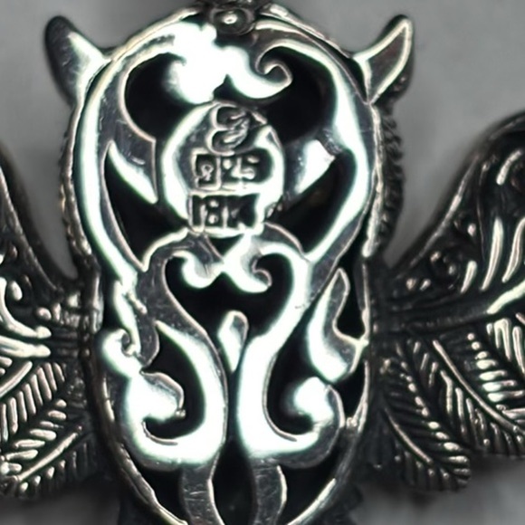 SAMUEL B. Sterling Silver Citrine Owl Pendant - Picture 7 of 8